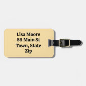 私は手荷物預かり所の手荷物ラベル ラゲッジタグ (正面横)