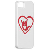 私は手話の愛します(すべての私のハートと) Case-Mate iPhoneケース (裏面/右)