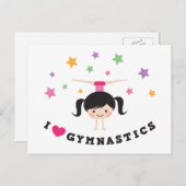 私は手錠をしている体操の漫画の女の子が大好き ポストカード (正面/裏面)