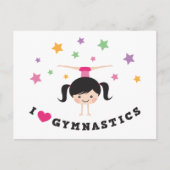 私は手錠をしている体操の漫画の女の子が大好き ポストカード (正面)