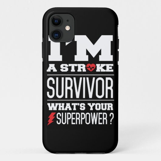 私は打撃の生存者です。 あなたの超出力は何ですか。 Case-Mate iPhoneケース (裏面)
