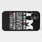 私は打撃の生存者です。 あなたの超出力は何ですか。 Case-Mate iPhoneケース (裏面(横))