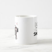 私は打撃をおもしろいなカメラマンのコーヒー・マグと呼びます コーヒーマグカップ (中央)