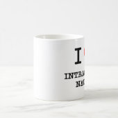 私は扱いにくい悪心を愛します コーヒーマグカップ (中央)