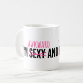 私は扱いにくく、それと良いです コーヒーマグカップ (正面左)