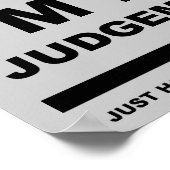 私は批判のポスターでおもしろいはない ポスター (角)