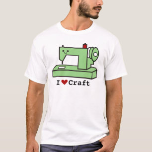 私は技術のかわいいのミシンを愛します Tシャツ