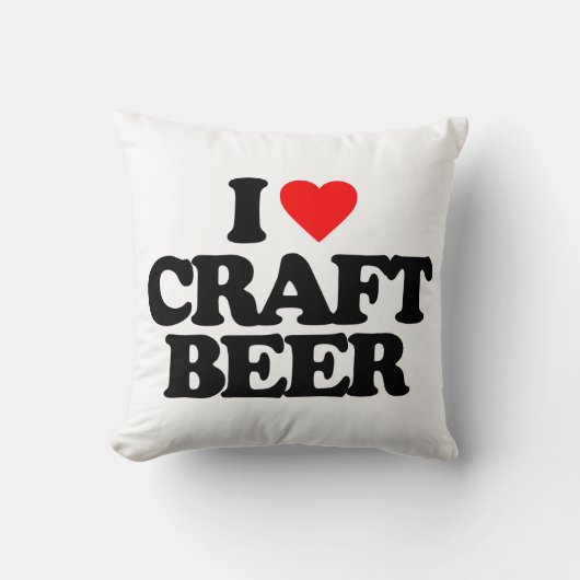 私は技術ビールを愛します クッション (正面)