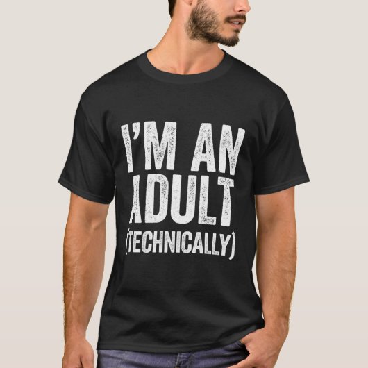 私は技術的には18番目だ Tシャツ (正面)
