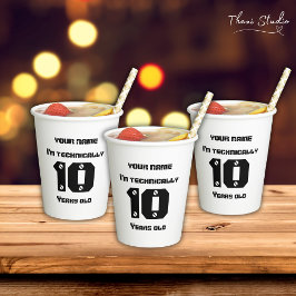 私は技術的には…歳の閏年誕生日 紙コップ