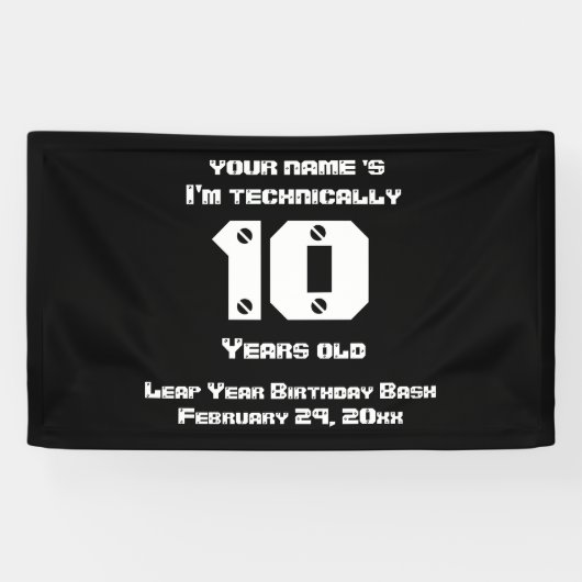 私は技術的には…歳の閏年誕生日BL 横断幕 (横)