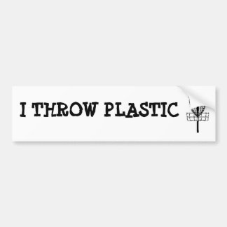 私は投げます バンパーステッカー