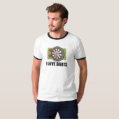 私は投げ矢を愛します Tシャツ (正面フル)