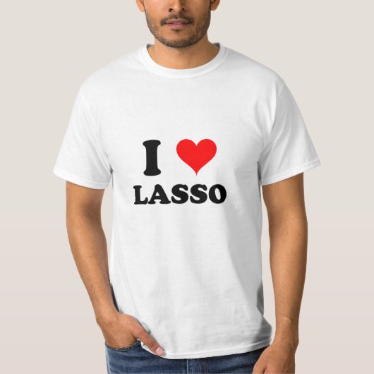 私は投げ縄を愛します Tシャツ (正面)