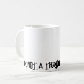 私は投球の遠くになコップではないです コーヒーマグカップ (正面左)