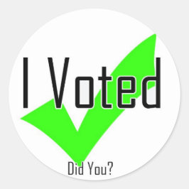 私は投票した。君は？ ラウンドシール