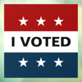 私は投票した - 選挙 ステッカー ウィンドウサイン (シート3)