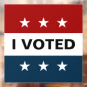 私は投票した - 選挙 ステッカー ウィンドウサイン (シート2)