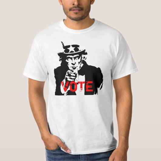 私は投票してほしいです Tシャツ (正面)