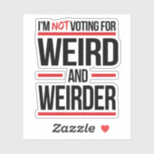 私は投票権を持たず風変わりらだ シール (シート)