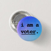 私は投票者だ。 缶バッジ (正面&裏面)
