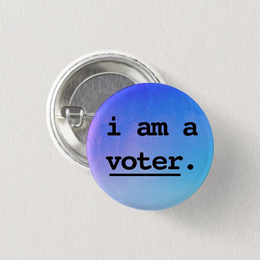 私は投票者だ。 缶バッジ (正面&裏面)