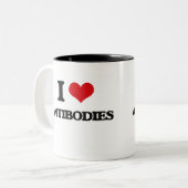私は抗体を愛します ツートーンマグカップ (正面左)