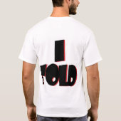 私は折ります Tシャツ (裏面)