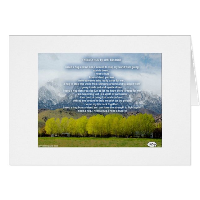 私は抱擁を必要とします (正面横)