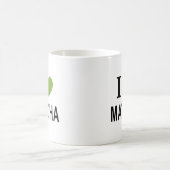 私は抹茶が大好き❤️ 抹茶愛してる 抹茶だいすき 抹茶コーヒー MU コーヒーマグカップ (中央)