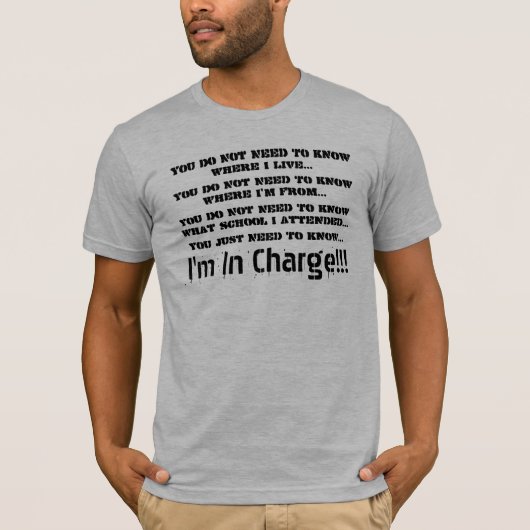 私は担当しています Tシャツ (正面)