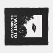 私は拉致されたい フリースブランケット (正面(横))