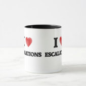 私は拡大を愛します マグカップ (中央)