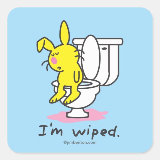 私は拭かれます スクエアシール (正面)