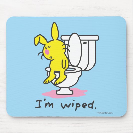 私は拭かれます マウスパッド (正面)