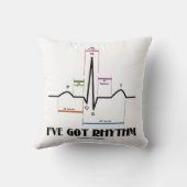 私は持っていますリズム(ECG/EKGの心電図)を クッション (裏面)