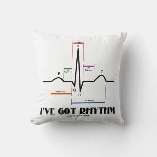 私は持っていますリズム(ECG/EKGの心電図)を クッション (正面)