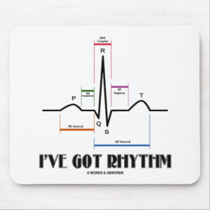 私は持っていますリズム(ECG/EKG - Oldgateの車線の輪郭)を マウスパッド