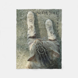 "私は持っています覆いました"フリースブランケット(小さいサイズ)を フリースブランケット