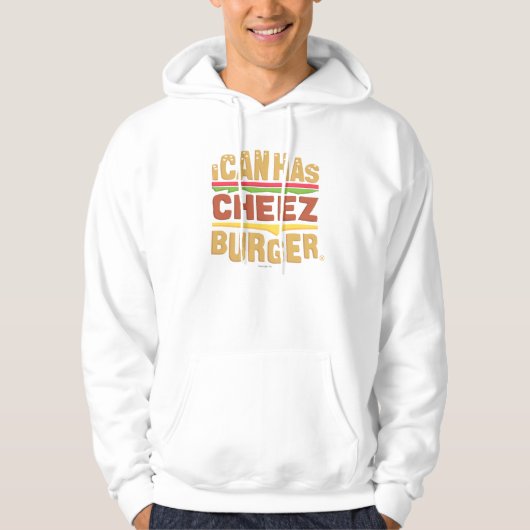 私は持っていますCheezburgerをできます パーカ (正面)