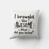 私は持って来素晴らした クッション (裏面)