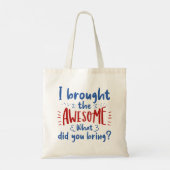 私は持って来素晴らした トートバッグ (裏面)