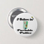 私は持信じち運び用の陶器を持っている 缶バッジ (正面&裏面)