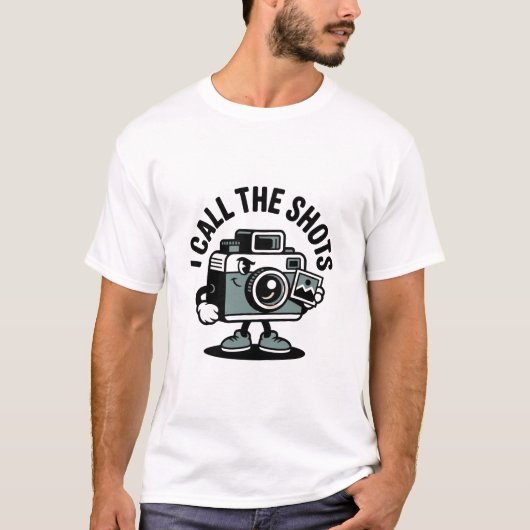 私は指示を出す - カメラの面白い引用 Tシャツ (正面)