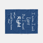 私は指示離れの引き数の引用文青 フリースブランケット (正面(横))