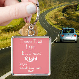 私は指示離れの議論の引用文ピンク キーホルダー