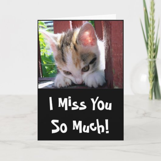 私は挨拶状を恋しく思います カード (正面)