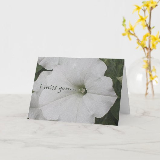 私は挨拶状を恋しく思います カード (黄色い花)