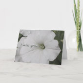 私は挨拶状を恋しく思います カード (正面)