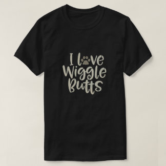 私は振れのお尻を愛します Tシャツ